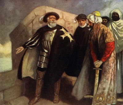 The White Cross Knights in the Fort of Saint Angelo by Stephen Reid