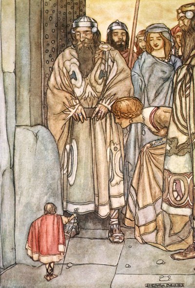 They all trooped out, lords and ladies, to view the wee man by Stephen Reid