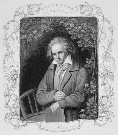 Ludwig van Beethoven engraved by Albert Henry Payne by Storck