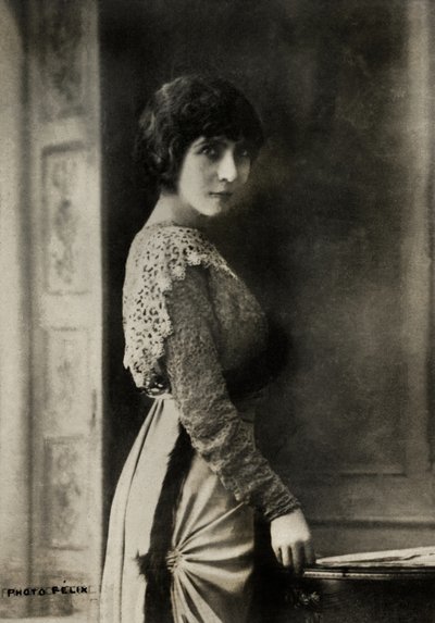Portrait of the French Artist Eve Lavalliere by Studio Felix
