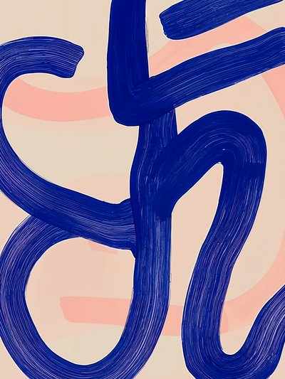 Abstract Blue Flow by Studio Palette