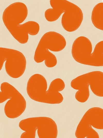 Abstract Orange Shapes by Studio Palette