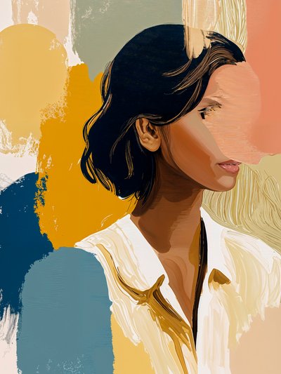Colorful Abstract Portrait by Studio Palette