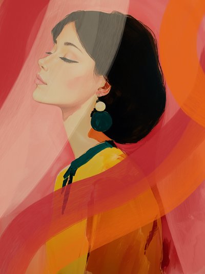 Colorful Serenity Portrait by Studio Palette
