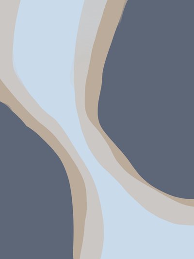 Muted Abstract Waves by Studio Palette