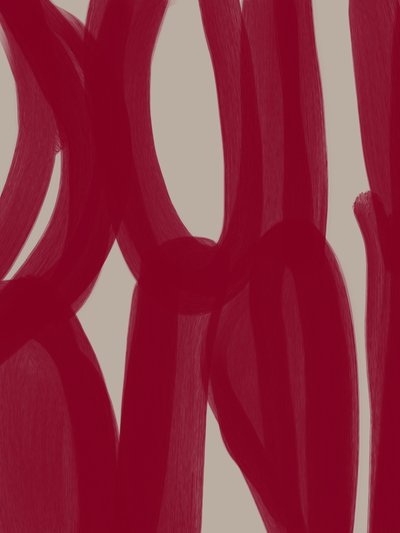 Red Abstract Lines by Studio Palette