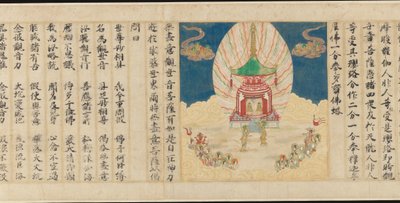 Universal Gateway, Chapter 25 of the Lotus Sutra, dated 1257 by Sugawara Mitsushige
