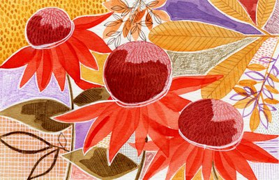 Colorful Autumn Blooms by Susan Black