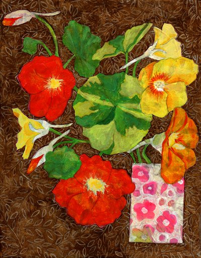 Vibrant Nasturtium Bouquet by Susan Black
