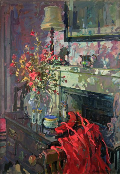 Interior with Red Dress by Susan Ryder