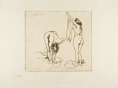Two Women Drying Themselves by Suzanne Valadon