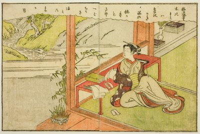 Double-page Illustration from Vol. 2 of "Picture Book of Spring Brocades" by Suzuki Harunobu