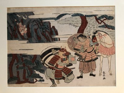 Kumagai Naozane Capturing Taira no Atsumori at Ichi-no-tani by Suzuki Harunobu