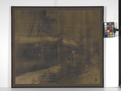 Tanuki Under A Bridge by Suzuki Shōnen