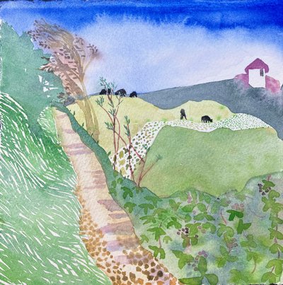 South West Coast Path - Gara Rock, 2023 by Suzy Fasht