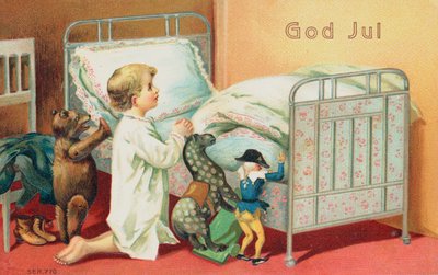 Swedish Christmas card by Swedish School