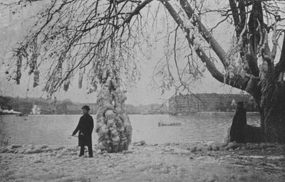 At Eaux-Vives in Geneva, Winter 1896 by Swiss Photographer