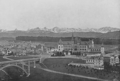 Bern, View of Kirchenfeld and the Bernese Alps by Swiss Photographer