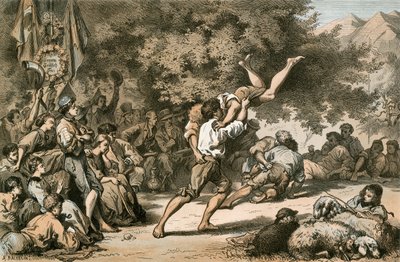 A Swiss Wrestling-Match by Swiss School