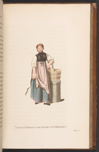 A Young Woman from the Valley of Interlaken by Swiss School