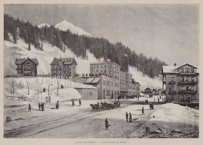 Davos in the Snow by Swiss School