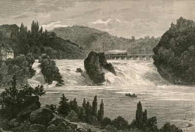 Falls of the Rhine at Schaffhausen by Swiss School