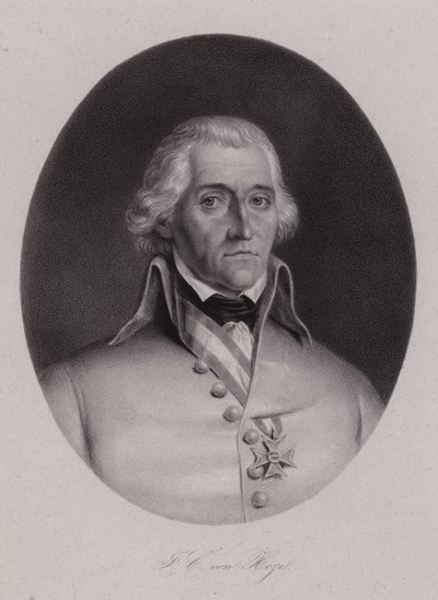 Friedrich Freiherr von Hotze, Swiss born general in the Austrian army during the French Revolutionary wars by Swiss School