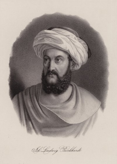 Johann Ludwig Burckhardt, Swiss traveller and geographer by Swiss School