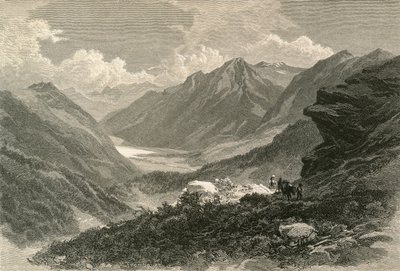 Scene in the Valley of Poschiavo, Southern Grisons by Swiss School