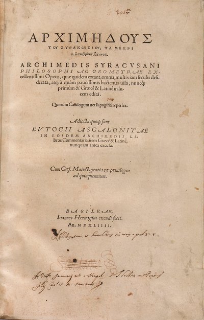 Titlepage of a printed edition of the 