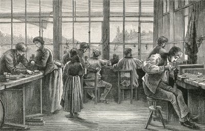 Watchmakers workshop at La Chaux de Fonds by Swiss School