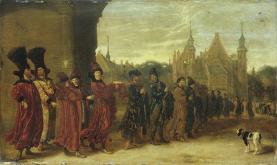 Ambassadors from the Czar of Muscovy in The Hague on 4 November 1631 by Sybrandt van Beest