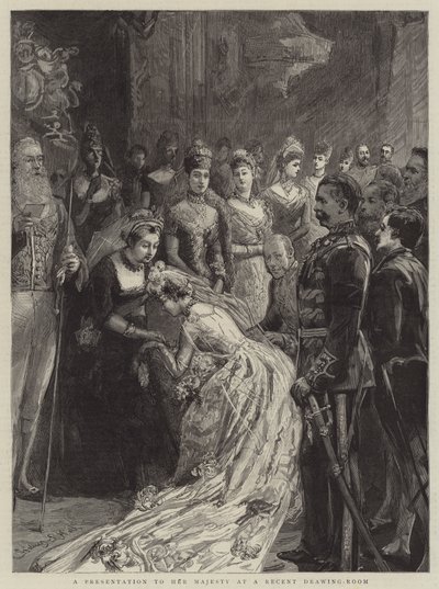 A Presentation to Her Majesty at a Recent Drawing-Room by Sydney Prior Hall