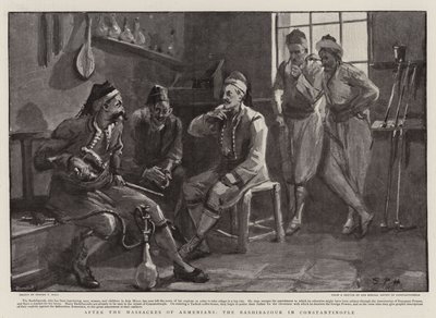 After the Massacres of Armenians, the Bashibazouk in Constantinople by Sydney Prior Hall