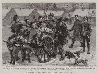 Christmas in Barracks, the Tuck Cart by Sydney Prior Hall