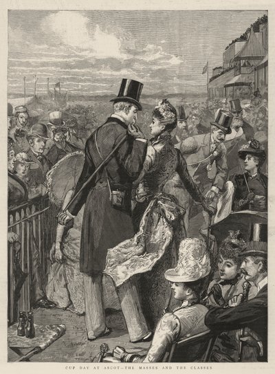 Cup Day at Ascot, the Masses and the Classes by Sydney Prior Hall