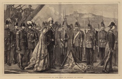 Debarkation of the Czar of Russia at Dover by Sydney Prior Hall