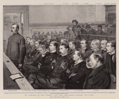 Dr Jameson at Bow Street, All the Gentlemen Present, Sir John by Sydney Prior Hall