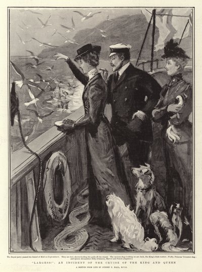 Largess!, an Incident of the Cruise of the King and Queen by Sydney Prior Hall