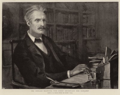 Mr Gerald Balfour, the Chief Secretary for Ireland by Sydney Prior Hall