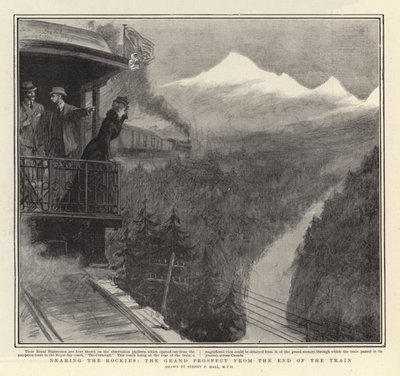 Nearing the Rockies, the Grand Prospect from the End of the Train by Sydney Prior Hall