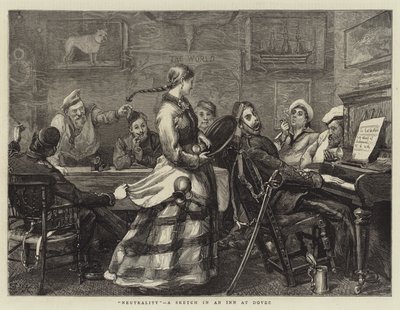 Neutrality, a Sketch in an Inn at Dover by Sydney Prior Hall