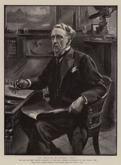 Sir William MacCormac, Baronet by Sydney Prior Hall