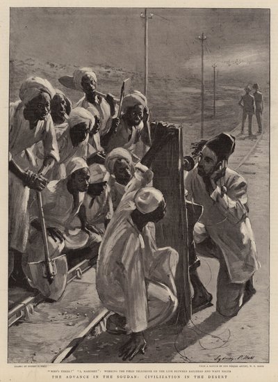 The Advance in the Soudan, Civilization in the Desert by Sydney Prior Hall