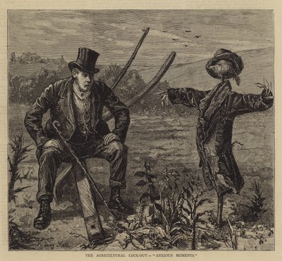 The Agricultural Lock-out, Anxious Moments by Sydney Prior Hall