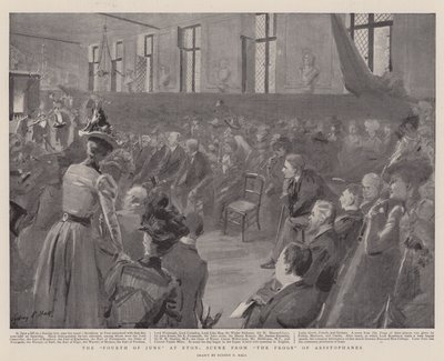 The Fourth of June at Eton, Scene from The Frogs of Aristophanes by Sydney Prior Hall