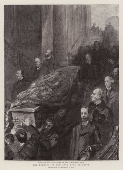 The Funeral of the Late Lord Leighton by Sydney Prior Hall