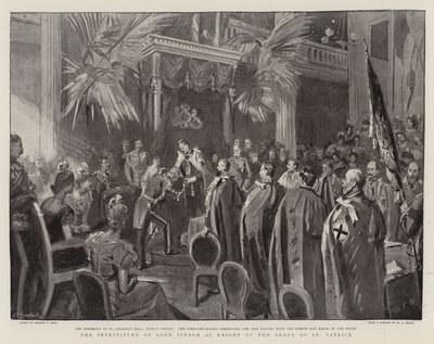 The Investiture of Lord Iveagh as Knight of the Order of St Patrick by Sydney Prior Hall