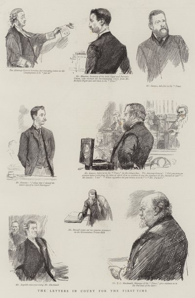 The Letters in Court for the First Time by Sydney Prior Hall