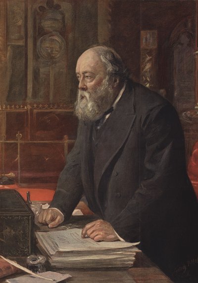 The Marquess of Salisbury speaking in The House of Lords by Sydney Prior Hall